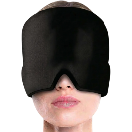 Compression Mask in Black and Pink for Comfortable Compression and Relaxation During Rest and Quiet Breaks