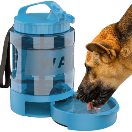 Dog Water Bottle with Built-In Bowl 2.2 L