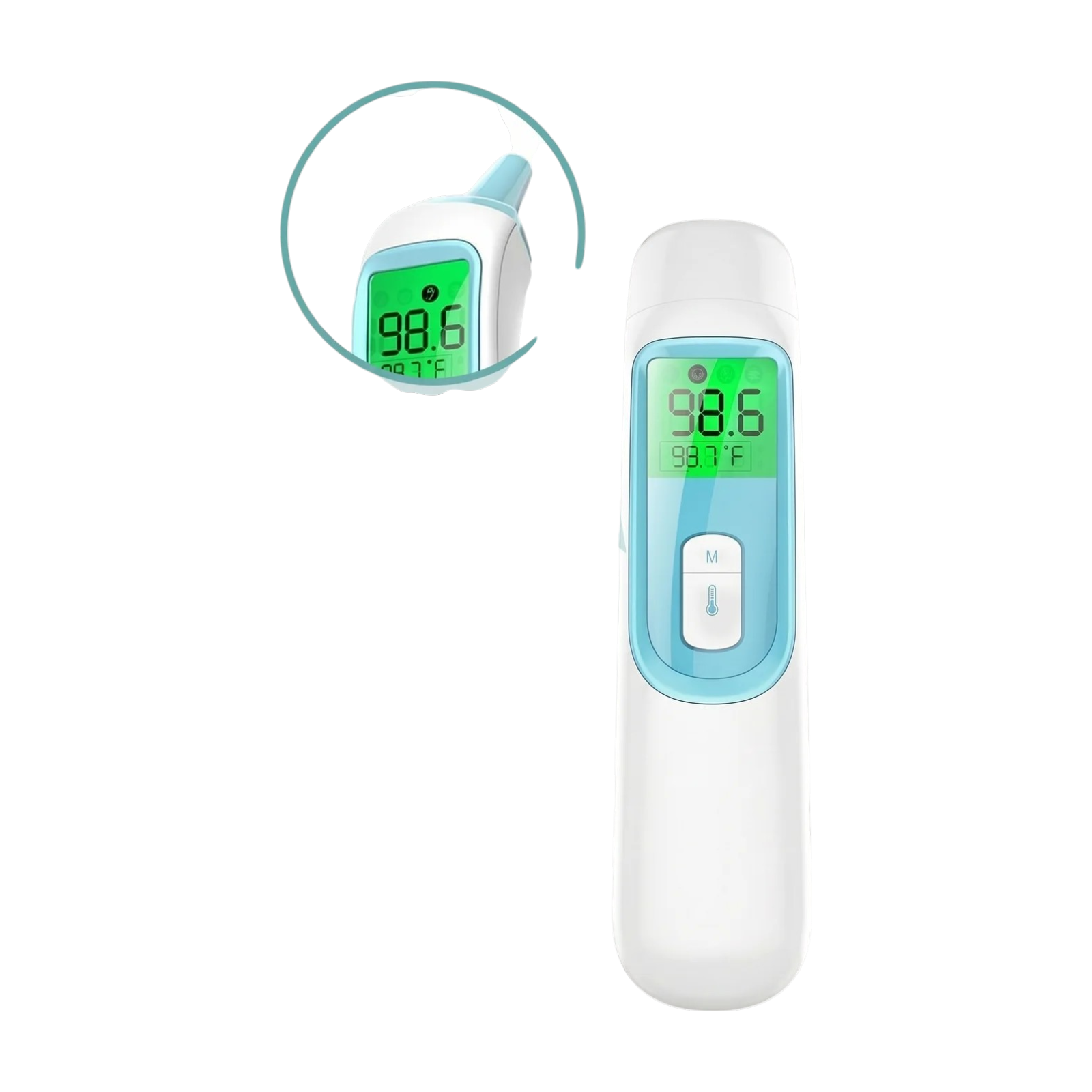 35682_enhanced_background (34) Infrarot-Stirnthermometer für schnelle Temperaturmessung mit Digitalanzeige und Ohrmodus – Bild 1