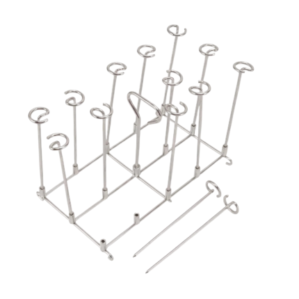 Skewer Stand for Air Fryer with Stable Placement and Even Heat Distribution for Organised Cooking