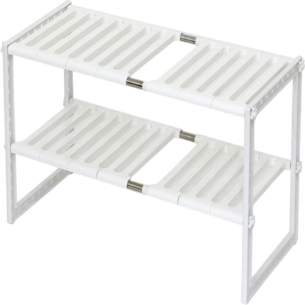 Storage Under the Sink with 2 Levels and Removable Shelves