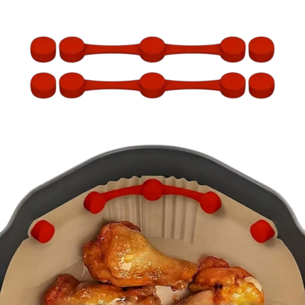 Silicone Clips for Air Fryer – Reusable and Heat Resistant Holders for Baking Paper in the Basket