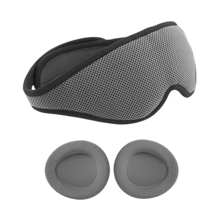 Sleep Mask with Shaped Eye Cups and Elastic Strap for Darkening and Relaxation