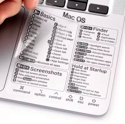 Keyboard Shortcut Sticker for MacBook Air and Pro 13-16” – Mac OS Shortcuts