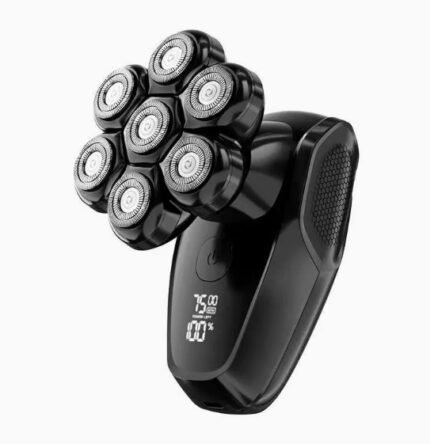 Electric Head Shaver for Bald Men with 5-In-1 Grooming Kit and Rechargeable Trimmer