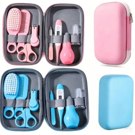 Baby Care Set with 8 Pieces and Compact Storage Case
