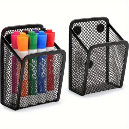 Magnetic Pen Holder in Metal for Whiteboard and Fridge