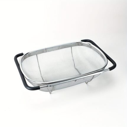 Telescopic Colander for Kitchen Sink in Stainless Steel