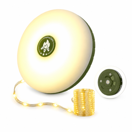 Rechargeable Camping Light Chain with LED Lamp – 10 M