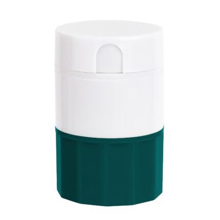 4-In-1 Tablet Splitter with Grinder and Storage Compartment
