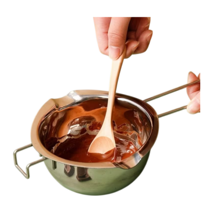 Melting Bowl in Stainless Steel for Chocolate, Butter and Cheese