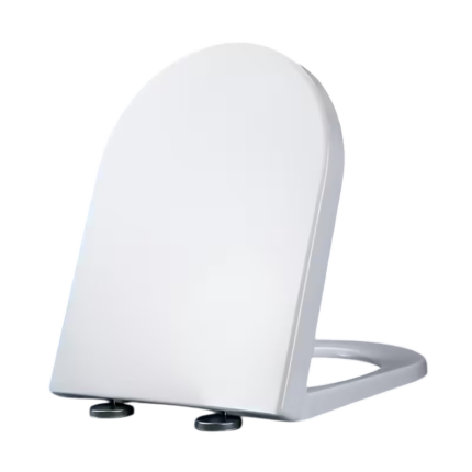 U-Shaped Toilet Seat with Soft Close and Quick Release