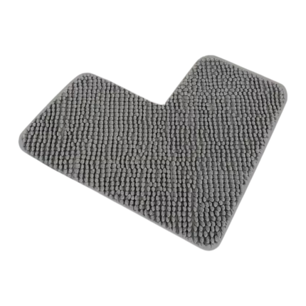 L-Shaped Shower Mat in Chenille – 80 X 80 Cm