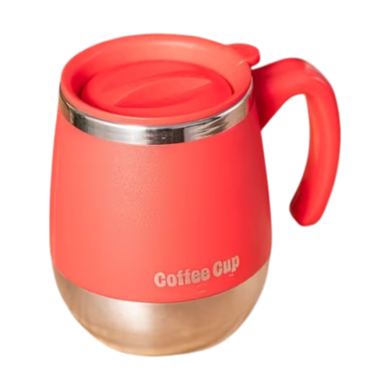 Coffee Cup with Lid in Stainless Steel – 500 Ml