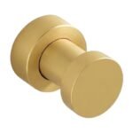 Wandhaken aus Stahl, Schwarz & Beige – moderner Wandhaken mit schlankem, rundem Design