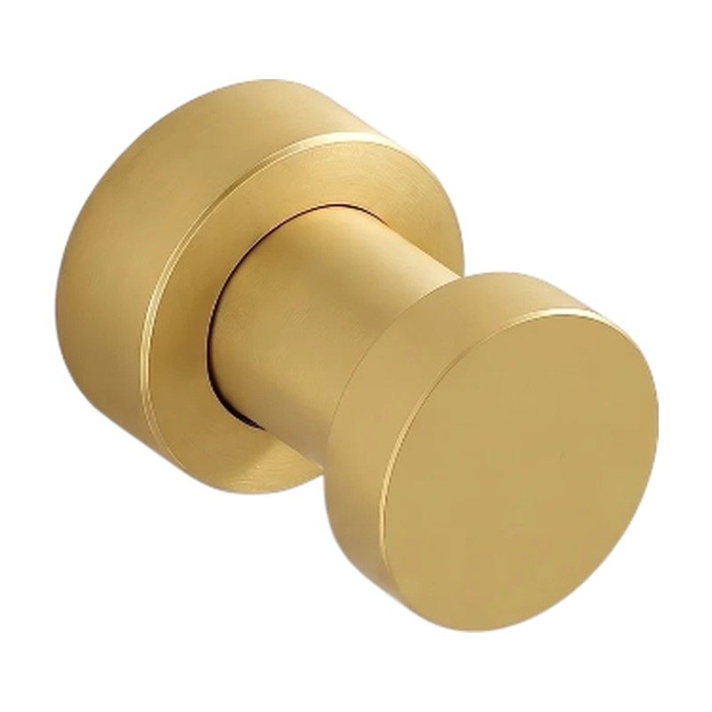Wandhaken aus Stahl, Schwarz & Beige – moderner Wandhaken mit schlankem, rundem Design