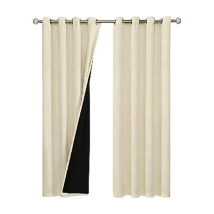 Water-Repellent Blackout Curtain with Metal Eyelets – 254 Cm Wide