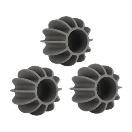 Silicone Washing Balls 3 Pcs. in Light Grey and White for Gentle Movement Between Textiles in the Washing Machine