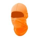 Winter-Sturmhaube in Weiß, Oliv, Orange und Schwarz mit atmungsaktivem Komfort und eng anliegender Abdeckung – Bild 3