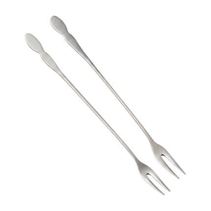 Fondue Forks in Stainless Steel with Long Handle and Ergonomic Design for Safe Serving at Fondue