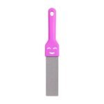 Fugenreiniger mit Schleifstein in Rosa, Lila und Gelb mit ergonomischem Griff zum Reinigen von Fliesenfugen – Bild 2