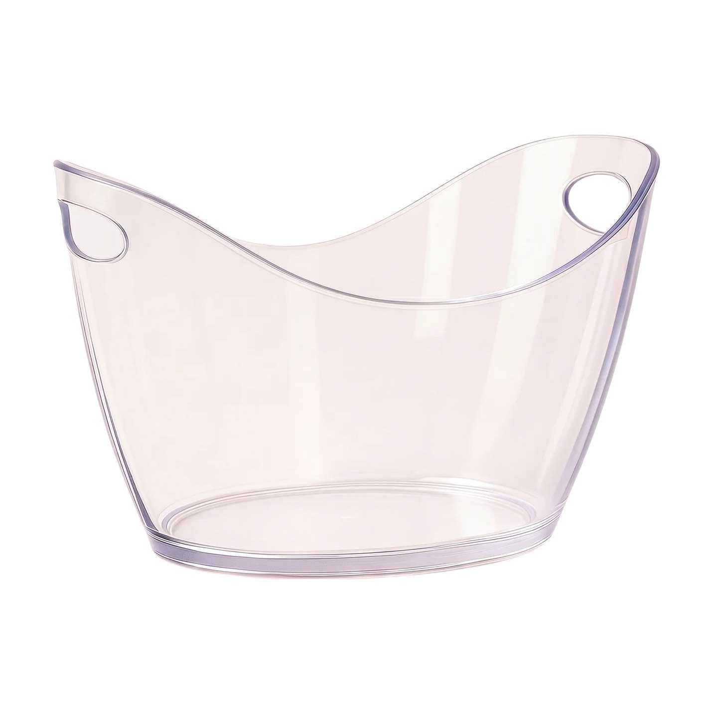 ef-32415-42803-fyld85 Transparenter Eiskübel aus Acryl mit Griff für kalte Getränke und minimalistisches Servieren – Bild 1