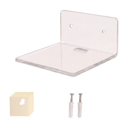 Transparent Acrylic Floating Shelves for Modern and Discreet Wall Storage