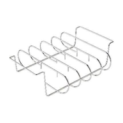 Grill Stand in Stainless Steel for Even Cooking and Stable Placement in Compact Design