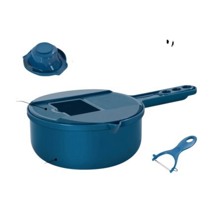 Manuel Vegetable Chopper 12-in-1 with Container and Handle for Chopping, Grating and Dicing Vegetables