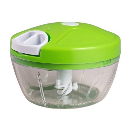 Garlic Chopper with Turning Function and Transparent Container for Easy Chopping in the Kitchen