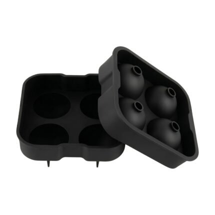 Silicone Ice Ball Mould for Large, Clear and Round Ice Cubes for Drinks in Bar and Kitchen