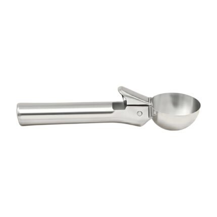Ice Cream Scoop in Stainless Steel with Release Mechanism and Modern Design for Easy Serving of Ice Portions