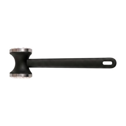 Fleischklopfer aus Metall zum Mürbeklopfen und Plattieren mit gerippter und glatter Schlagfläche