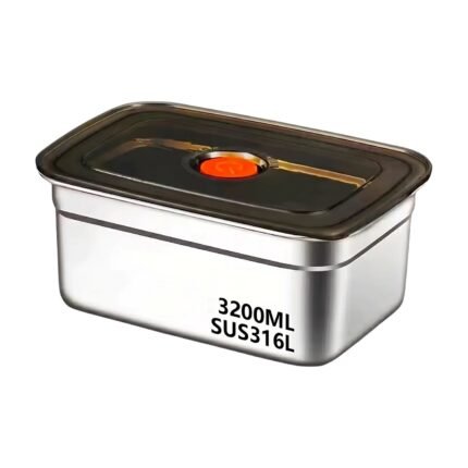 Airtight Food Container with 3200 Ml Capacity for Fresh Food Storage and Practical Storage