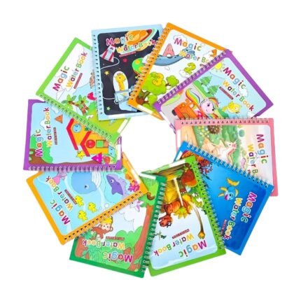 Magical Water Colouring Book – Reusable Colouring Book with Disappearing Colours for Play and Learning