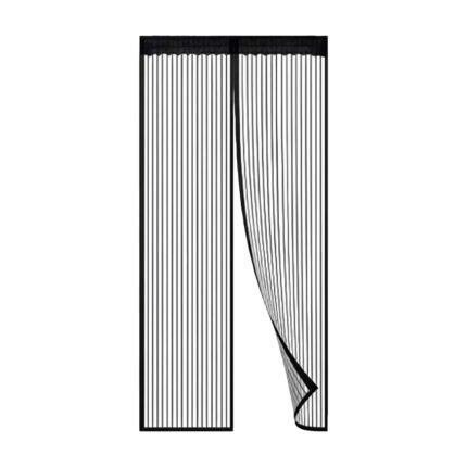 Magnetic Insect Net for Door with Self-Closing Opening and Free Passage in the Doorway to the Home