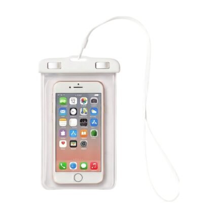 Waterproof Mobile Pouch in White, Purple, Blue, Green, Yellow, Orange, Black and Pink with Touch and Strap