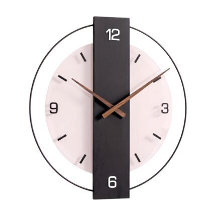 Modern Wall Clock with Silent Design and Minimalist, Irregular Look for the Home