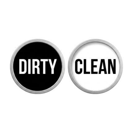 Magnetic Dishwasher Clean/Dirty Indicator Sign for Clear Status at a Glance