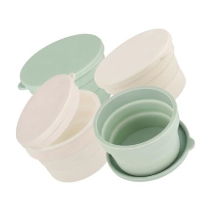 Pizza Dough Container Set – Foldable and Airtight Storage with Lid for Dough and Food