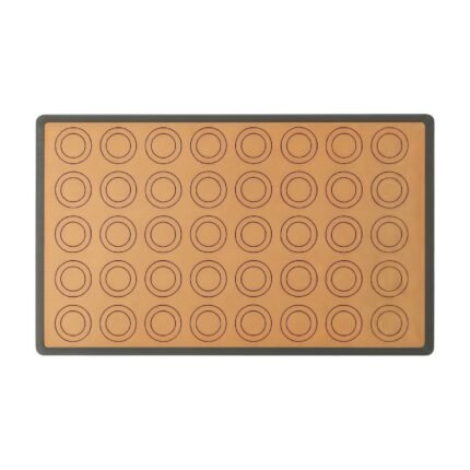 Silicone Baking Mat with Marked Circles, Non-Stick Surface and Non-Slip Base