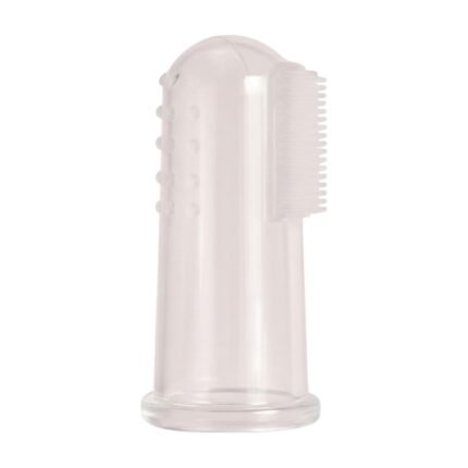 Silicone Toothbrush for Gentle Cleaning and Gum Massage for Babies and Pets on Finger