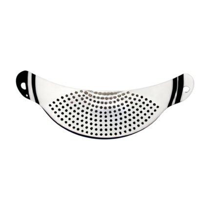 Strainer in Stainless Steel for Draining From Pot with Perforated Design and Handles on Both Sides