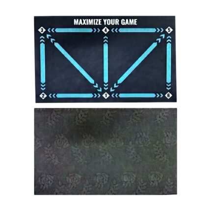 Football Training Mat with Printed Footwork Pattern and Non-Slip Underside for Ball-Control Drills