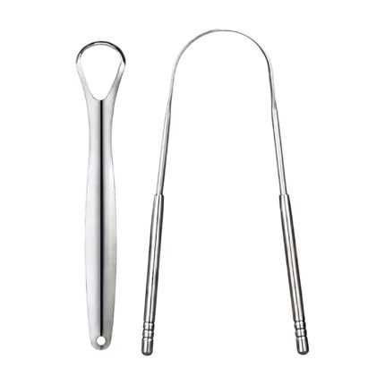 Tongue Scraper in Stainless Steel for Daily Oral Hygiene and Fresher Mouth in the Daily Routine