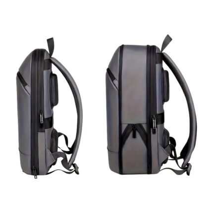 Expandable Business Backpack in Black, Dark Grey and Light Grey with Expandable and Spacious Storage
