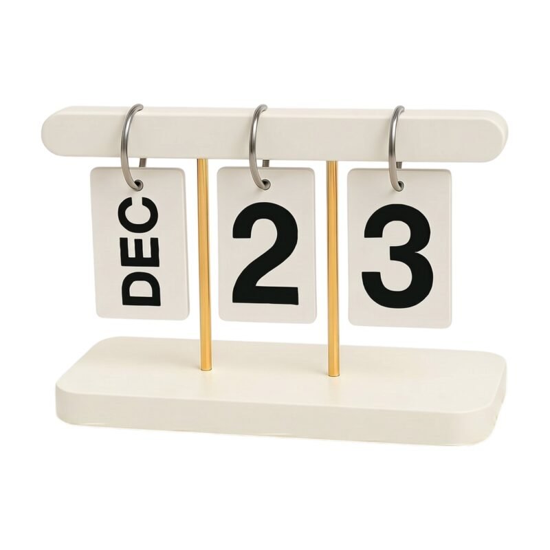 Tisch-Klappkalender im nordischen Design mit Datumskarten