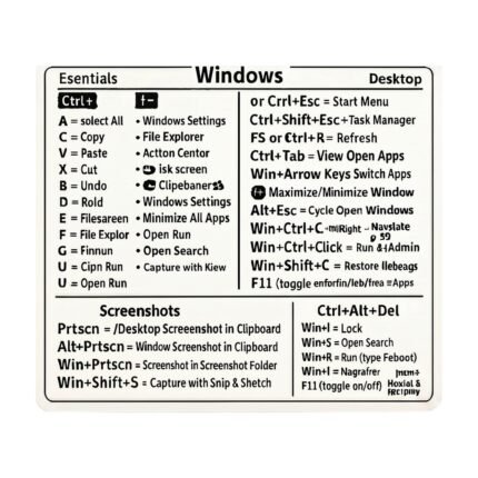 Windows Keyboard Shortcuts - Visual Guide with Quick Overview for Practical Computer Use