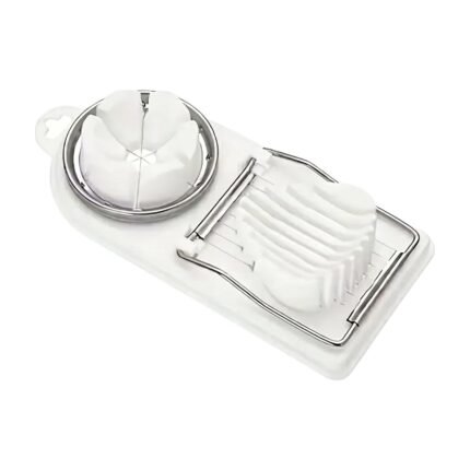 Egg Slicer for Hard-Boiled Eggs with Slices and Wedges for Uniform and Practical Cutting in Everyday Life