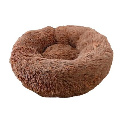 Doughnut Shaped Dog Bed with Soft Surface and Padded Edge for Peaceful Rest for Dogs